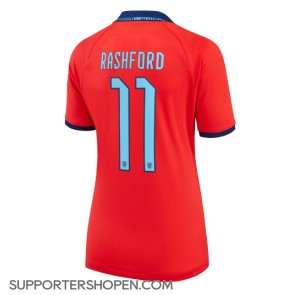England Marcus Rashford #11 Borta Matchtröja Dam VM 2022 Kortärmad